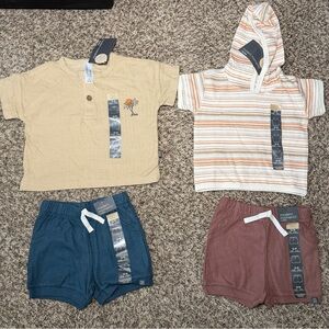 Modern Moments Boy Matching Set - Tan, Blue, and Brown